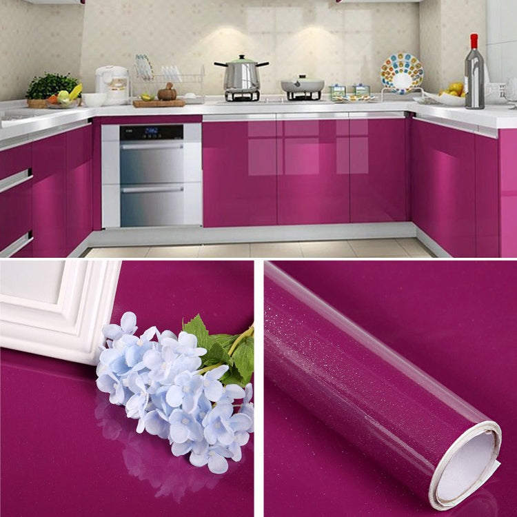 Pearlescent Creative PVC Brick Decoration Furniture Wallpaper Stickers Bedroom Living Room Wall Waterproof Wallpaper Roll, Size: 60x500cm — Red