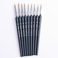 9 in 1 Art Supplies Weasel Hair Brush Watercolor Hook Line Brush Depict the Edge Pen Oil Painting Pen