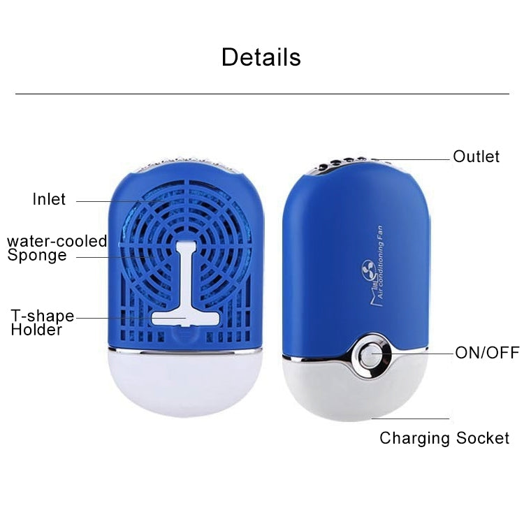 Portable Mini USB Charging Air Conditioner Refrigerating Handheld Small Fan — view 4