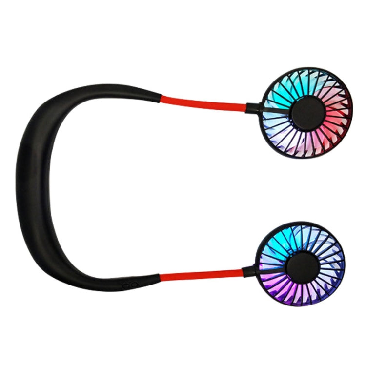 Creative Mini Hanging Neck Type Fan Outdoor LED Fan
