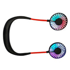 Creative Mini Hanging Neck Type Fan Outdoor LED Fan