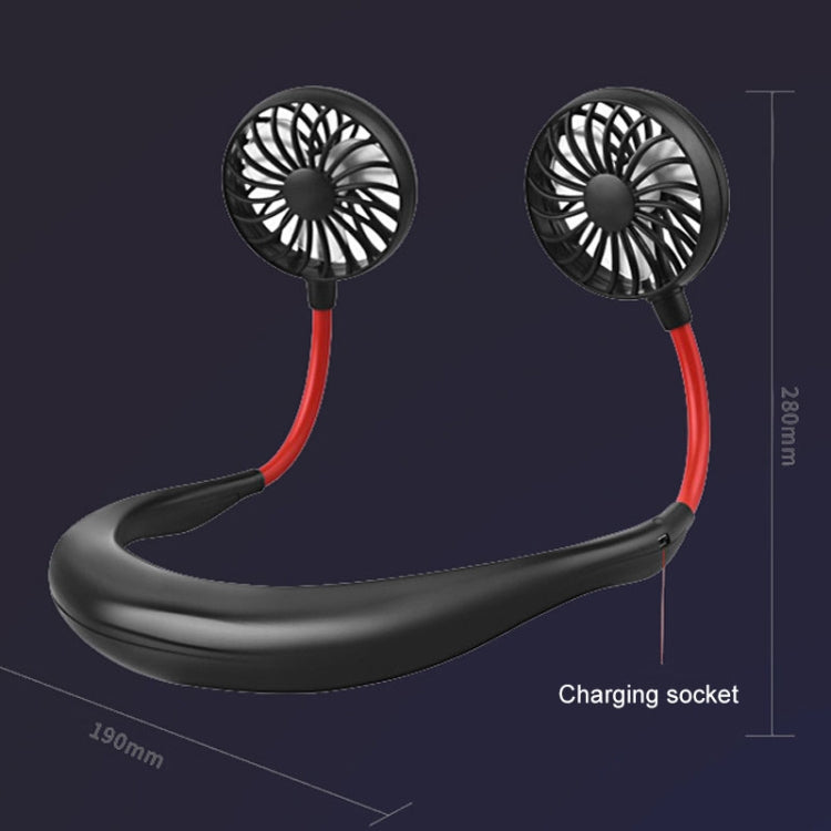 Creative Mini Hanging Neck Type Fan Outdoor LED Fan