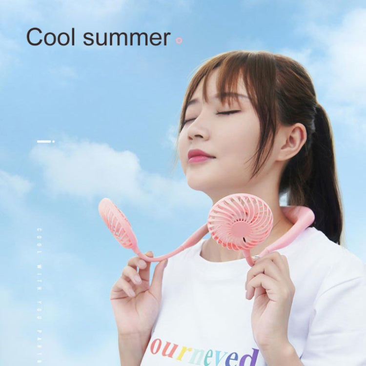 Creative Mini Hanging Neck Type Fan Outdoor LED Fan