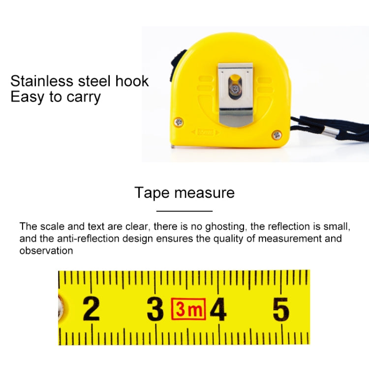 deli Retractable Ruler Measuring Tape Portable Pull Ruler Mini Tape Measure, Length: 10m