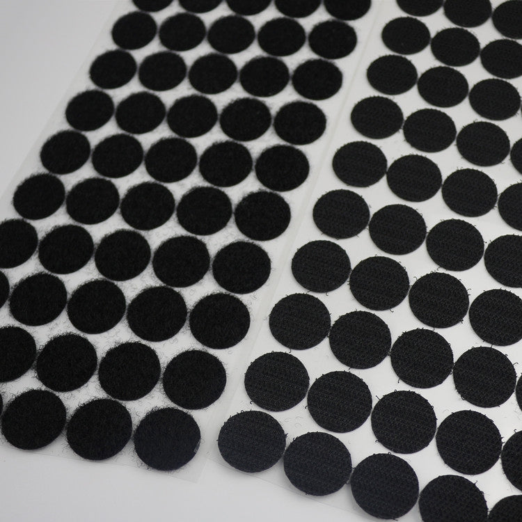 1000 PCS 20mm Round Nylon Adhesive Hook and Loop Fastener — 20mm (White)