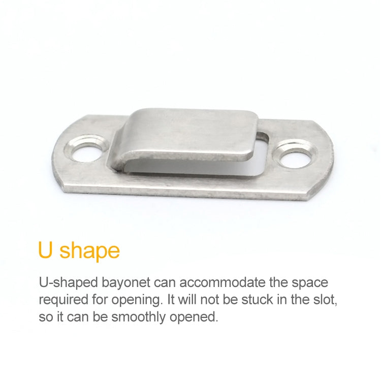 2 PCS Security Door Stainless Steel 90 Degree Right Angle Door Buckle Corner Insert