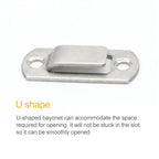 2 PCS Security Door Stainless Steel 90 Degree Right Angle Door Buckle Corner Insert