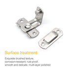 2 PCS Security Door Stainless Steel 90 Degree Right Angle Door Buckle Corner Insert