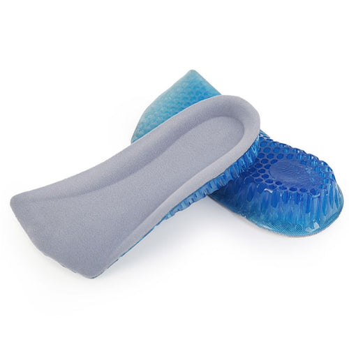 1 Pair 3cm Honeycomb Stretch Insert Shoes Height Increase Half Insoles