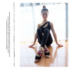1 Pair Anti-Slip Yoga Socks Toeless Pilates Socks Ballet Yoga Pilates Barre Shoes for Women, 245-250mm Foot Length