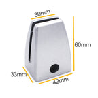 2 PCS Space Aluminum Alloy Desk Screen Clamps Screen Baffle