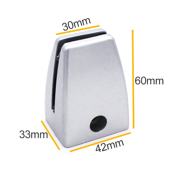 2 PCS Space Aluminum Alloy Desk Screen Clamps Screen Baffle