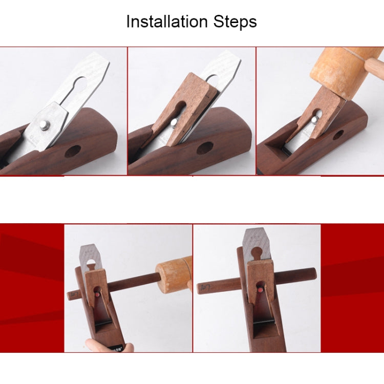 Manual Planer DIY Carpenter Tool, 280mm Indonesia Red Carpenter