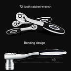 12 in 1 3/8 Interface Ratchet Wrench Set Car Repair Combination Hardware Toolbox