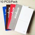 10 PCS 100 Pages A5 Soft Cover Diary Notebook Office Supply, Random Color Delivery