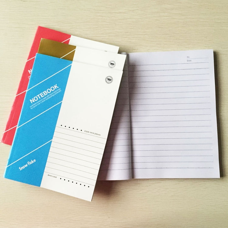 10 PCS 100 Pages A5 Soft Cover Diary Notebook Office Supply, Random Color Delivery