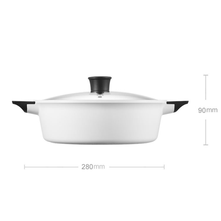 Original Xiaomi Zhiwu Soup Pot Household 4L Non-stick Food Stockpot Aluminum Alloy Electric Hot Pot