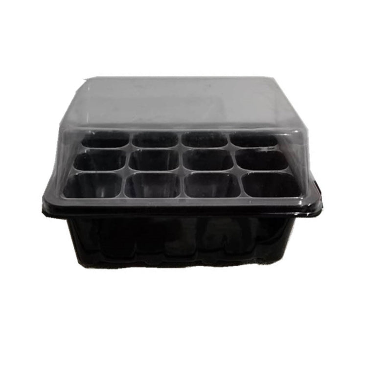 Seedling Tray Sprout Plate 12 Holes Nursery Pots Tray Lids Box For Gardening Bonsai Mini Greenhouse Nursery Plate