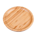Household Creative Simple Round Bamboo Tea Tray Mini Tea Table, Diameter: 20cm, Diameter: 20cm — Diameter: 20cm
