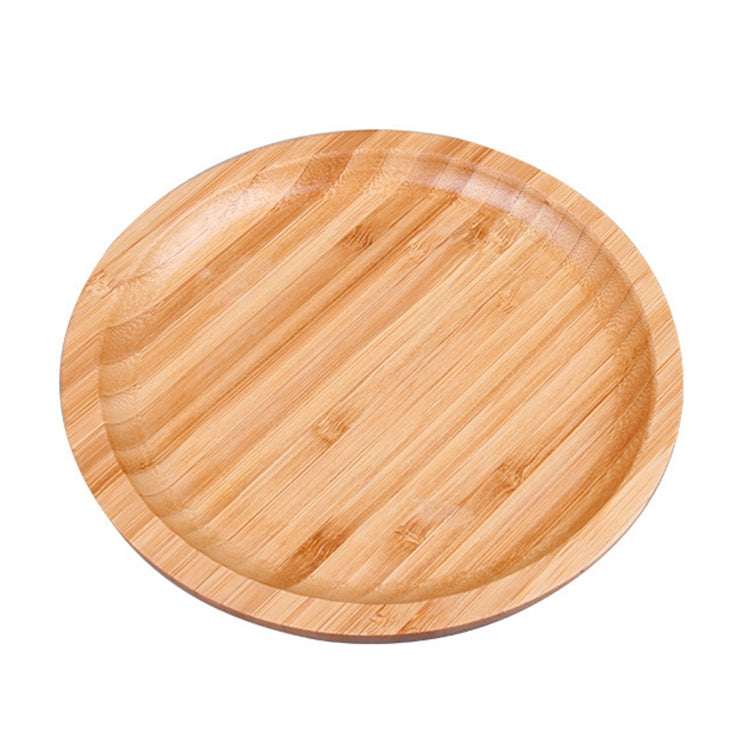 Household Creative Simple Round Bamboo Tea Tray Mini Tea Table, Diameter: 20cm, Diameter: 20cm — Diameter: 20cm