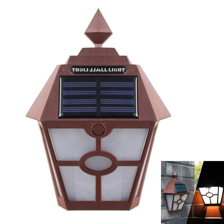 Solar Retro Hexagonal LED Wall Lamp Outdoor Light Sensor Control Landscape Light — view 8