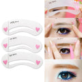 Eyebrow Stencil Shape Template Tools, 3 in 1