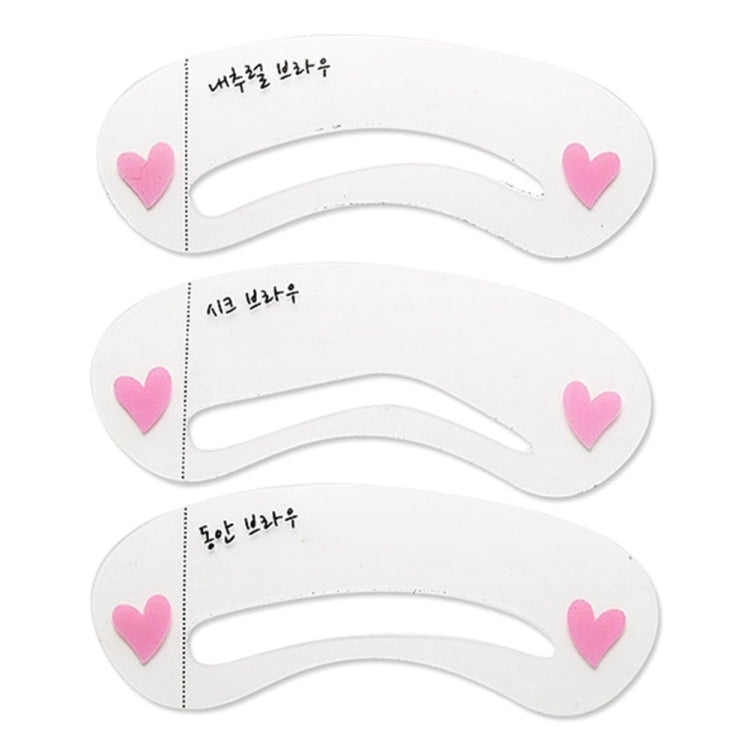 Eyebrow Stencil Shape Template Tools, 3 in 1