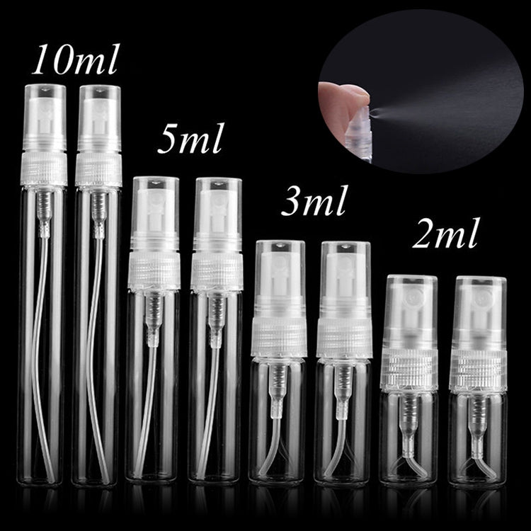 50 PCS Perfume Bottle Spray Bottle Perfume Bottle Empty Bottle, Capacity:7ML (Transparent)