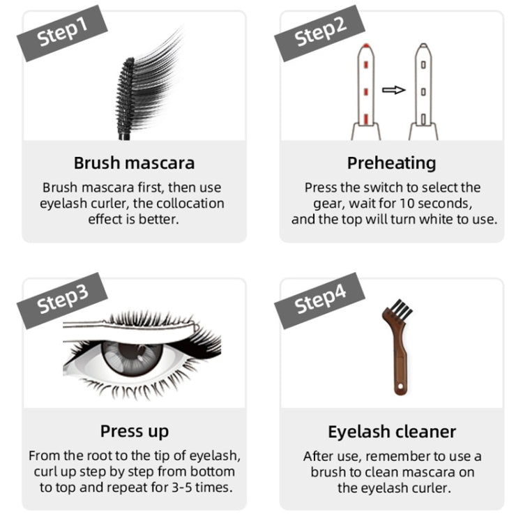 K-CU1911 Portable USB Charging Perm Eyelash Curler
