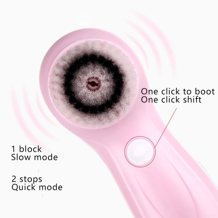 USB Charging Electronic Cleaning Face Beauty Instrument Pores Nose Blackhead Facial Cleansing Brush, 3 in 1