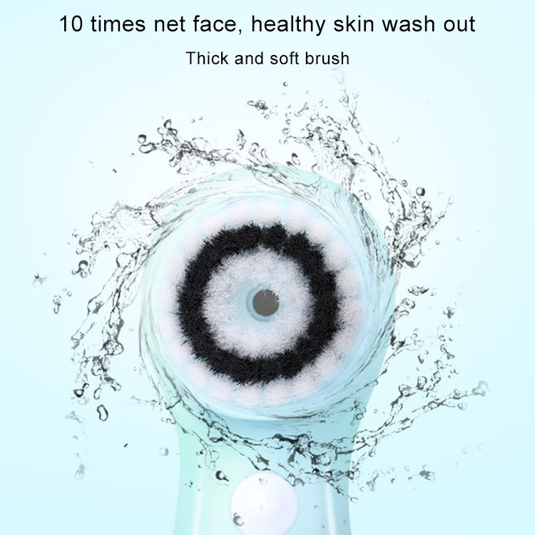 USB Charging Electronic Cleaning Face Beauty Instrument Pores Nose Blackhead Facial Cleansing Brush, 3 in 1