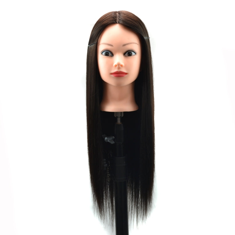 Practice Disc Hair Braided Mannequin Head Wig Styling Trimming Head Model — Marron