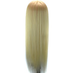 Practice Disc Hair Braided Mannequin Head Wig Styling Trimming Head Model