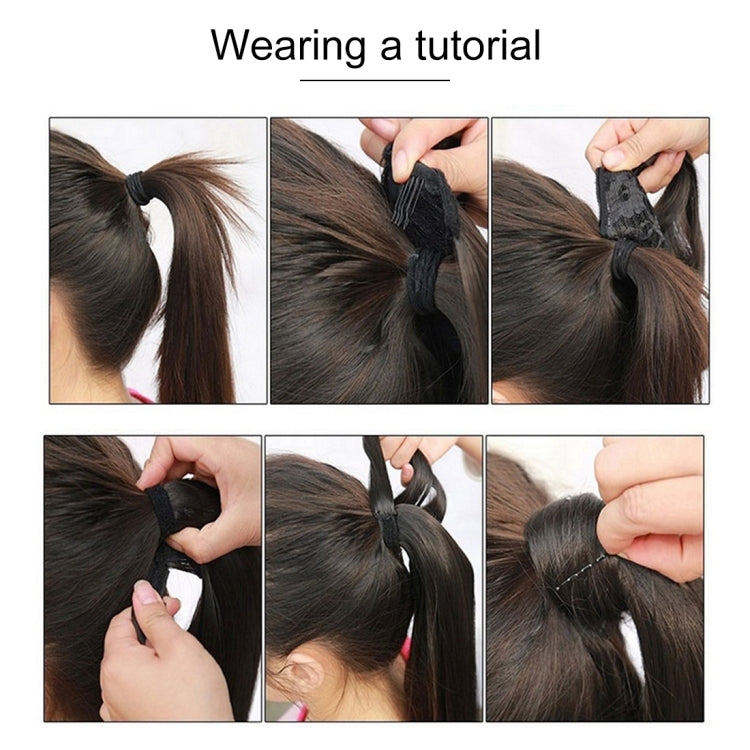 2M30# Invisible Seamless Bandage-style Wig Long Straight Hair Wig Ponytail