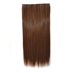 12# One-piece Seamless Five-clip Wig Long Straight Wig Piece — 12#