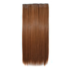 27# One-piece Seamless Five-clip Wig Long Straight Wig Piece — 27#