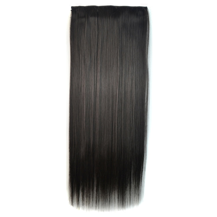 2# One-piece Seamless Five-clip Wig Long Straight Wig Piece — 2#