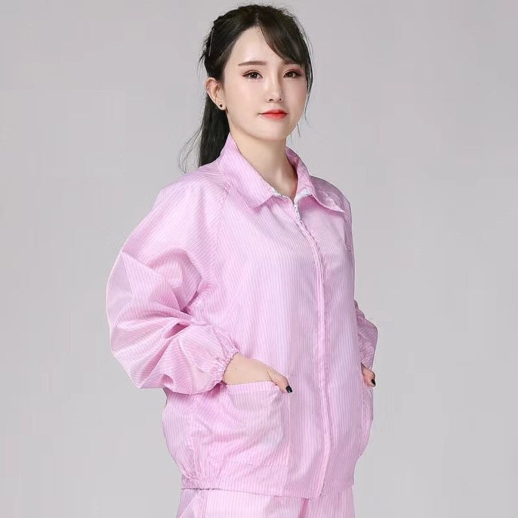 Antistatic Top Short Dust-free Jacket Lapel Overalls, Size:XL