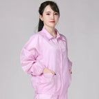 Antistatic Top Short Dust-free Jacket Lapel Overalls, Size:M