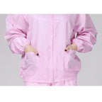 Antistatic Top Short Dust-free Jacket Lapel Overalls, Size:M