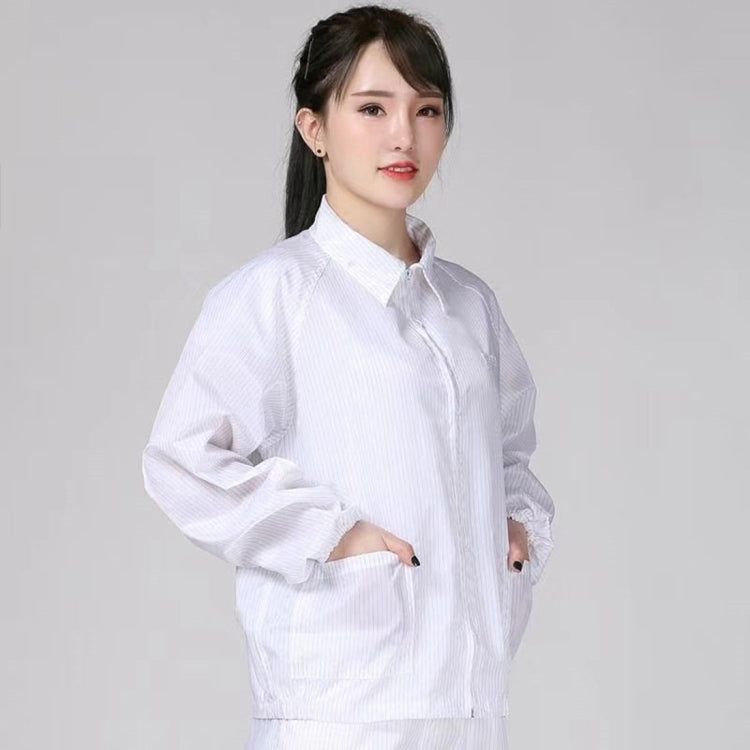 Antistatic Top Short Dust-free Jacket Lapel Overalls, Size:M — view 7