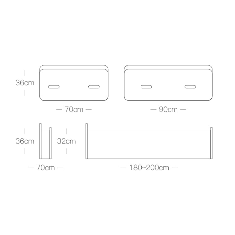 Creative Folding Single Bed, Size: Width: 200x90cm — Size: Width: 200x90cm (Brown)