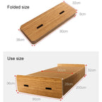Creative Folding Single Bed, Size: Width: 200x90cm — Grey