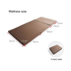 Creative Folding Single Bed, Size: Width: 200x90cm — Brown