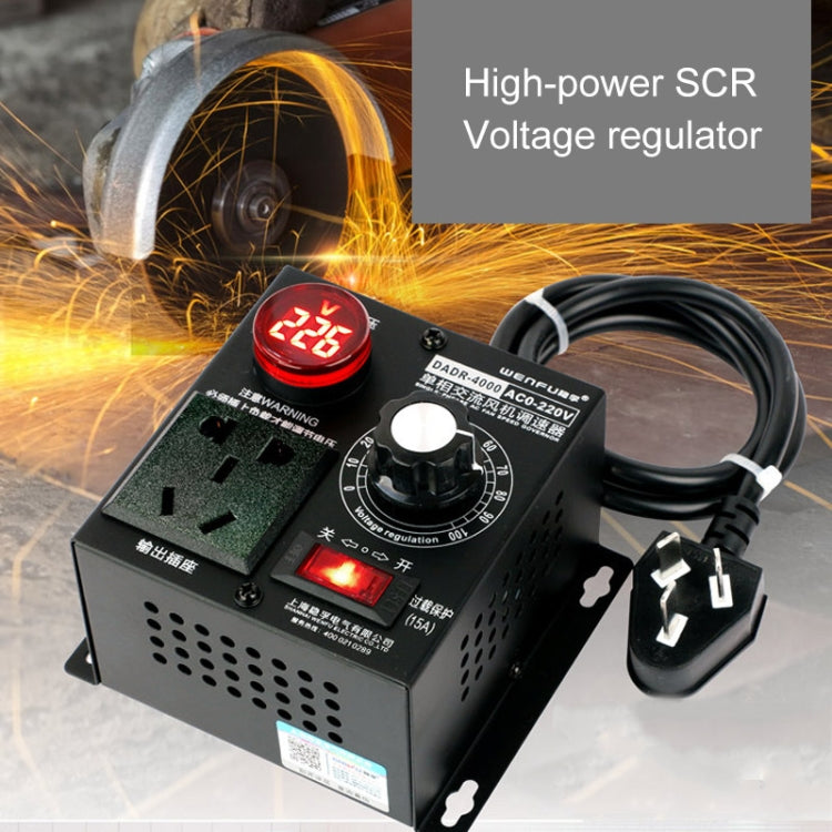 DADR-4000W Single-phase AC Fan Speed Controller, CN Plug