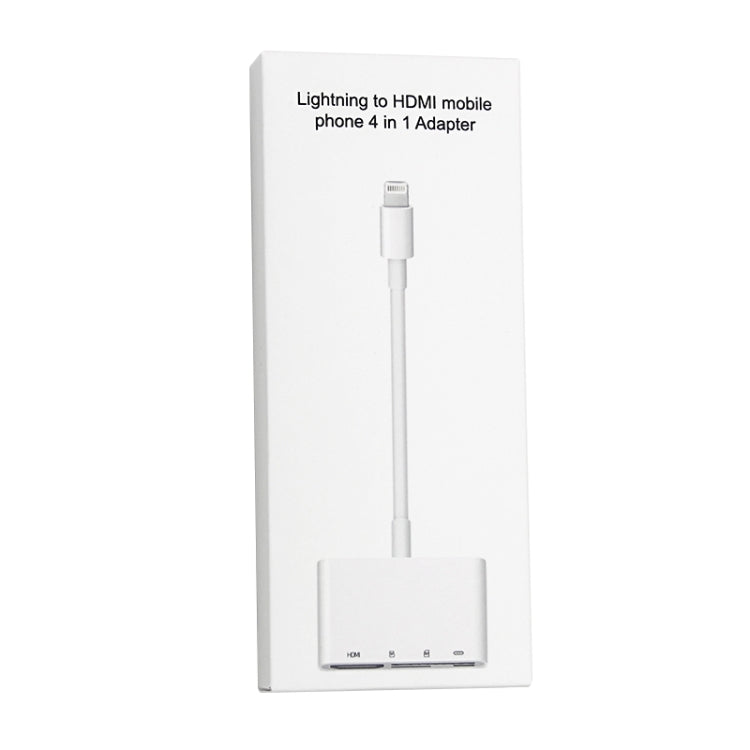 NK-103C 4 In 1 8 Pin to HDMI Multi-function Mobile Phone Converter Adapter — view 4