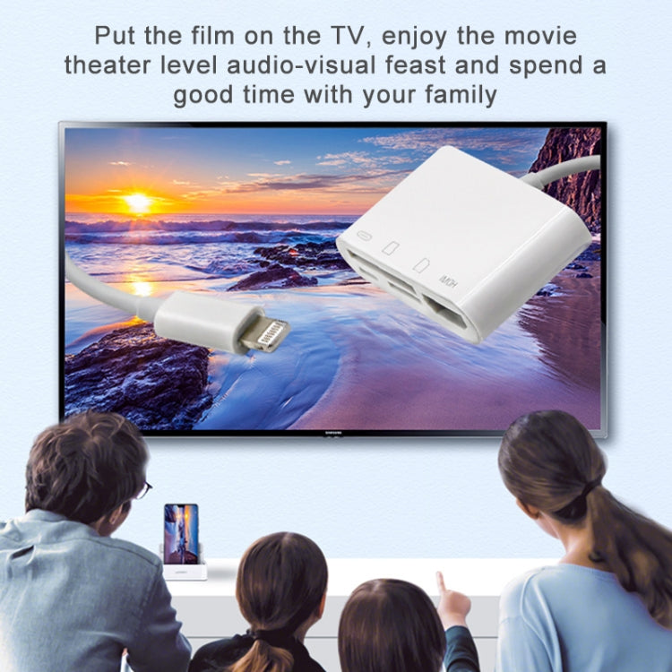 NK-103C 4 In 1 8 Pin to HDMI Multi-function Mobile Phone Converter Adapter — view 5