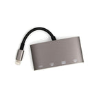 1040KEY 8 Pin to USB + Type-C / USB-C + OTG Multi-function Converter Adapter — 1040KEY