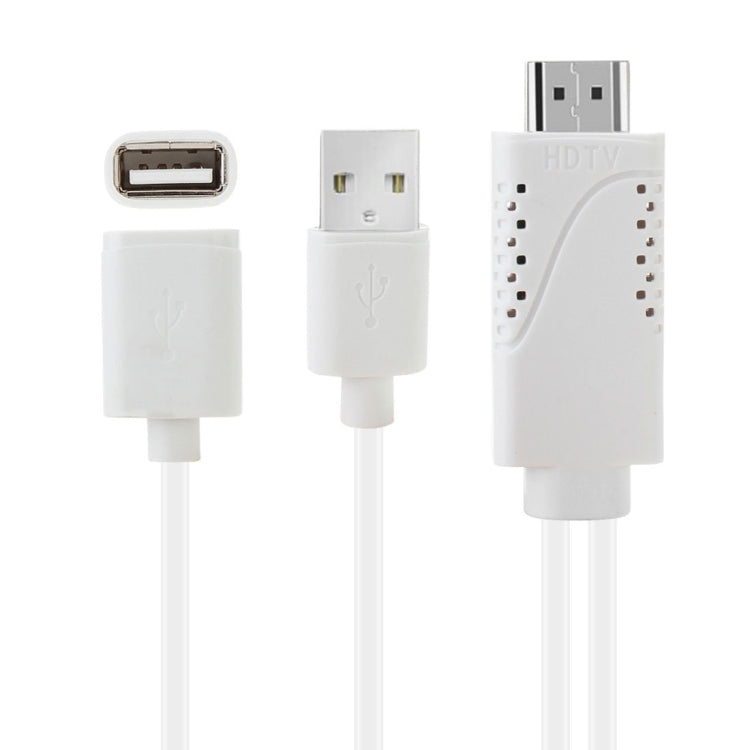 USB Male + USB 2.0 Female to HDMI Phone to HDTV Adapter Cable — view 7