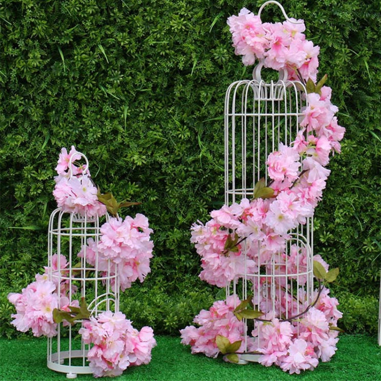 Cherry Blossom Artificial Flower Interior Background Wall Window Decoration, Length: 1.77m